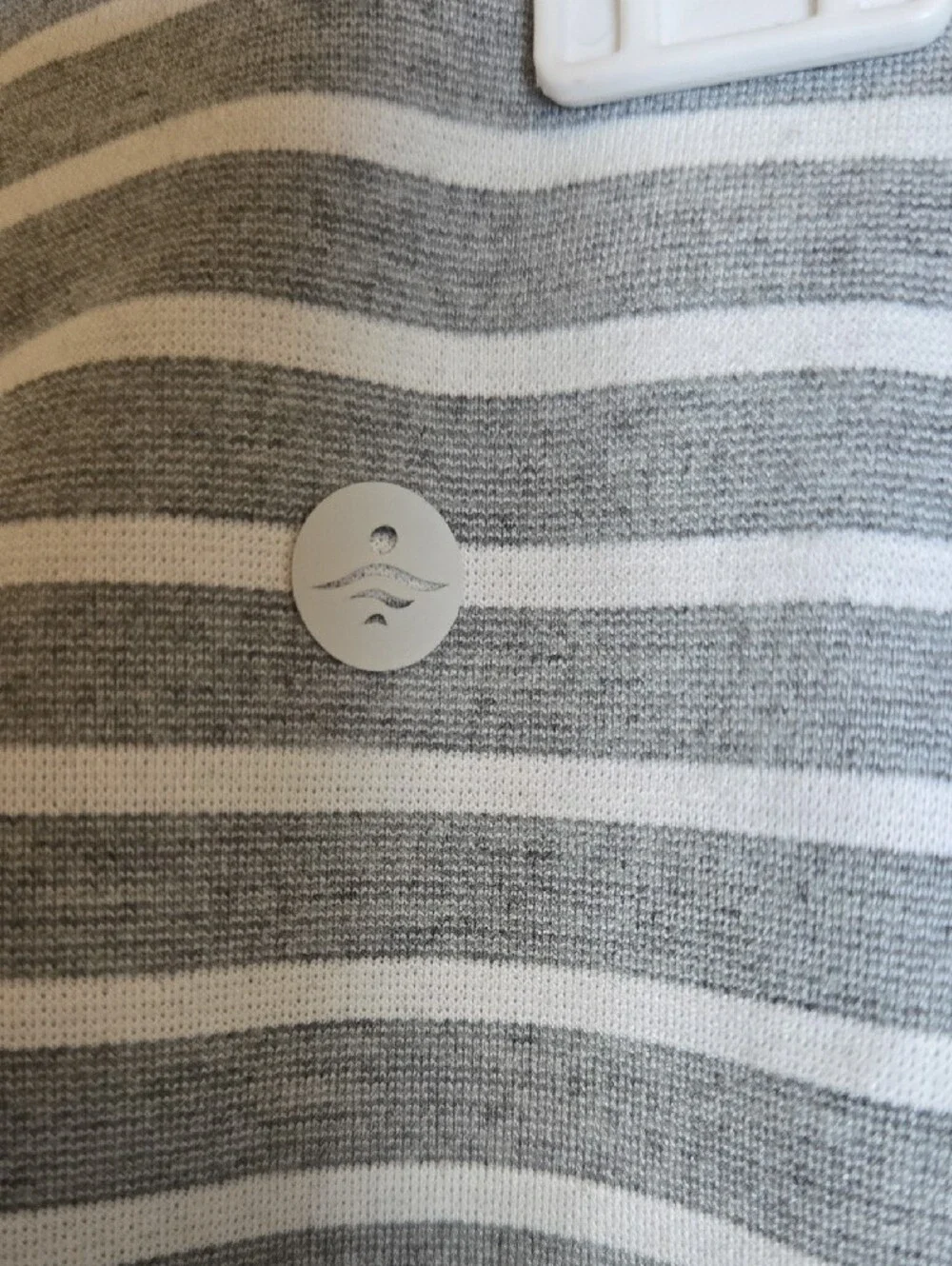 HALARA Grey & White Striped Mini Skort